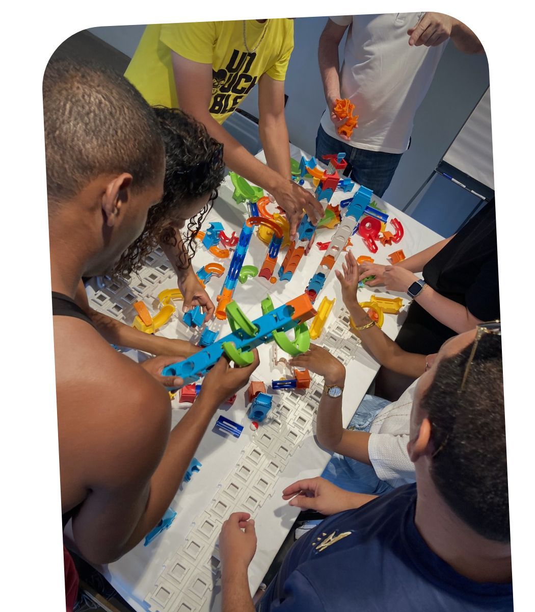 Representation de la collaboration en Team Building a la Reunion